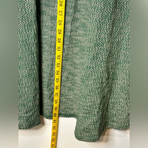 LulaRoe Longline Vest Joy Green W/ White Cover Up Lightweight XS NWT - Picture 3 of 10